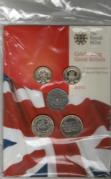 Royal Mint. UK Commemorative coin set. 2011. 13 coins.