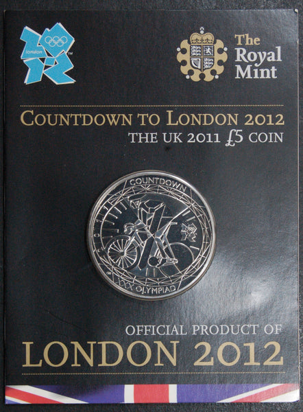 Elizabeth II. 5 Pounds. 2011. Olympic issue.