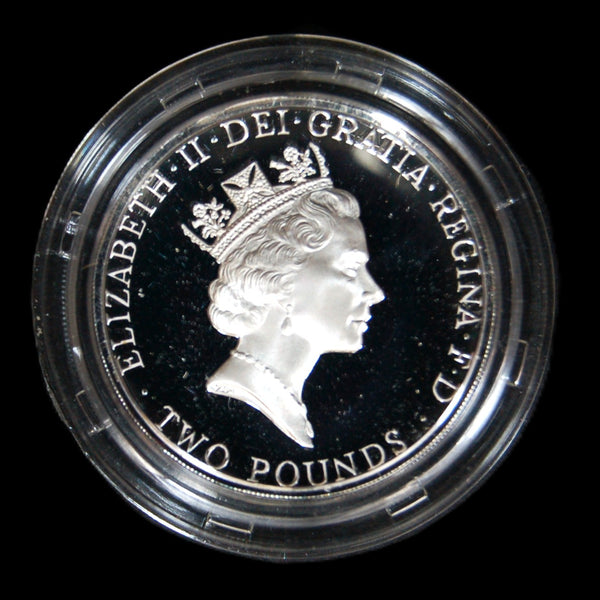 Royal Mint, Silver proof two Pounds. 1996