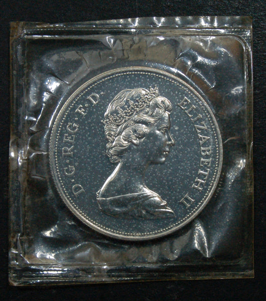 Elizabeth II. Silver proof crown. 1972.