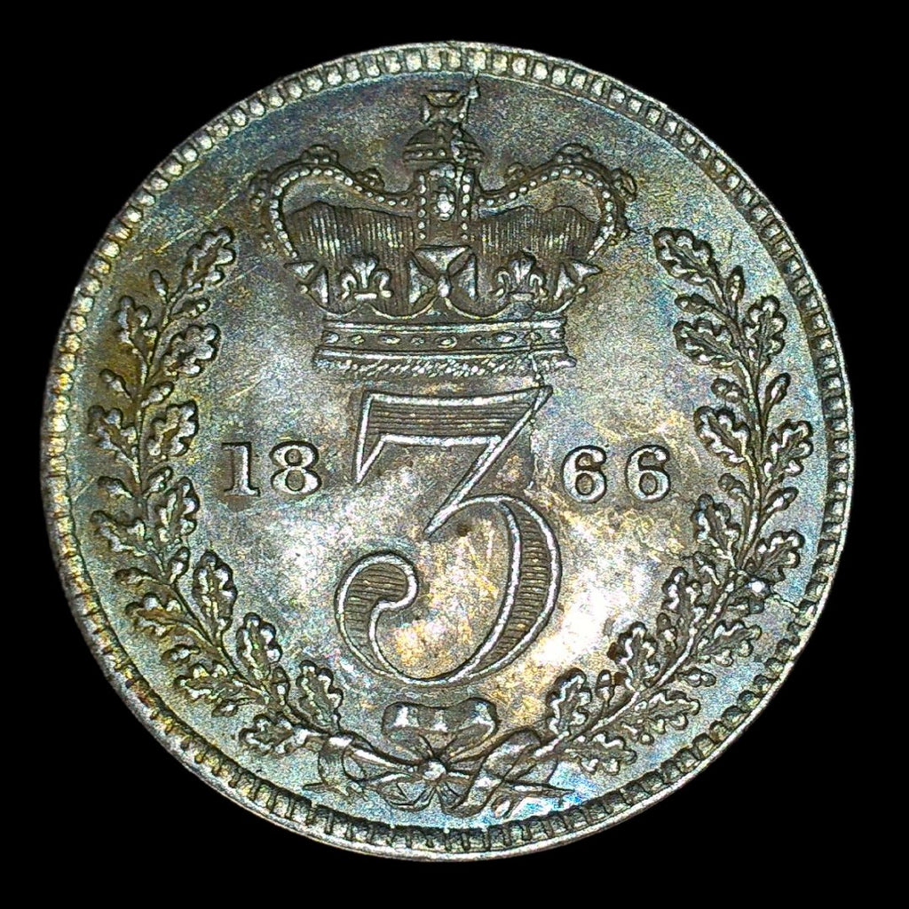 Victoria. Threepence. 1866