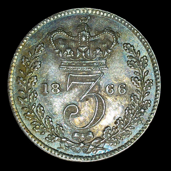 Victoria. Threepence. 1866