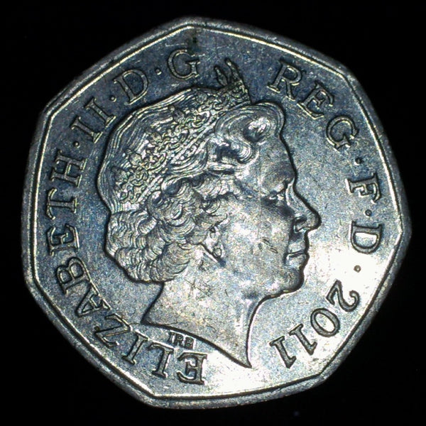 Elizabeth II. 50 Pence. 2011 'Offside Rule'