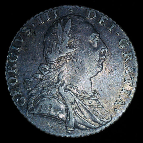 George III. Shilling. 1787. a selection