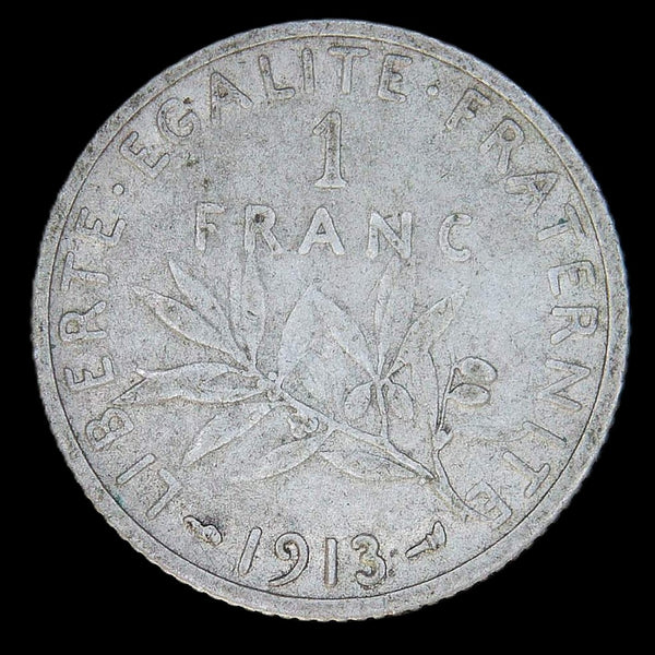 France. One Franc. 1913