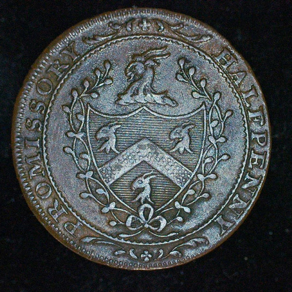 Middlesex (London). Halfpenny. William Allen.