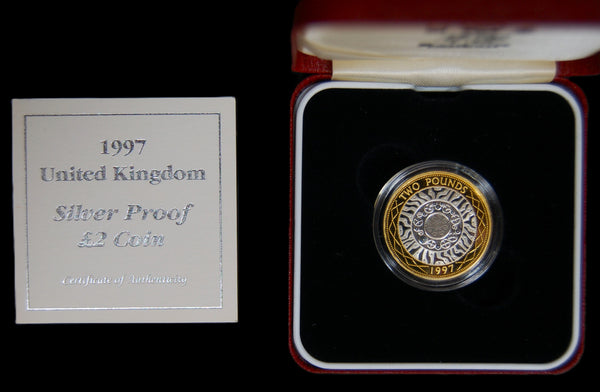 Royal Mint. Silver proof 2 Pounds. 1997