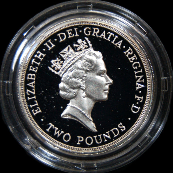Royal Mint. Silver Proof Two Pounds. 1986.