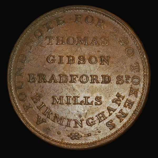 Warwickshire. Birmingham. Thomas Gibson one Penny. 1812