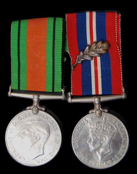 WW2 pair. Gotobed. RAFVR. Mentioned in despatches.