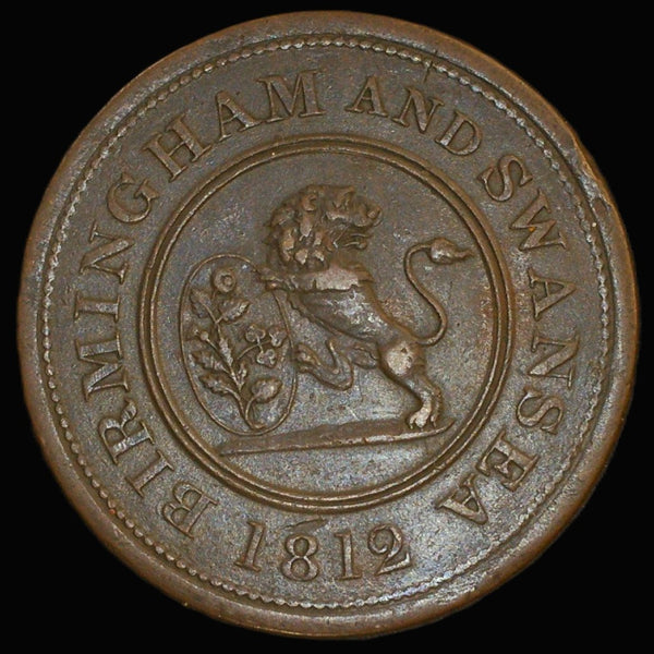 Warwickshire. One Penny, Birmingham and Swansea - Rose Copper Co