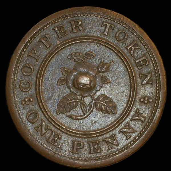 Warwickshire. One Penny, Birmingham and Swansea - Rose Copper Co