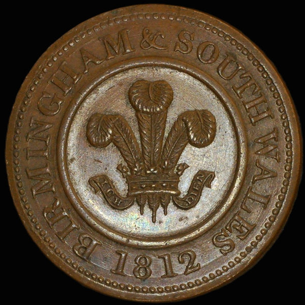Warwickshire. Birmingham & South Wales. One Penny. 1812