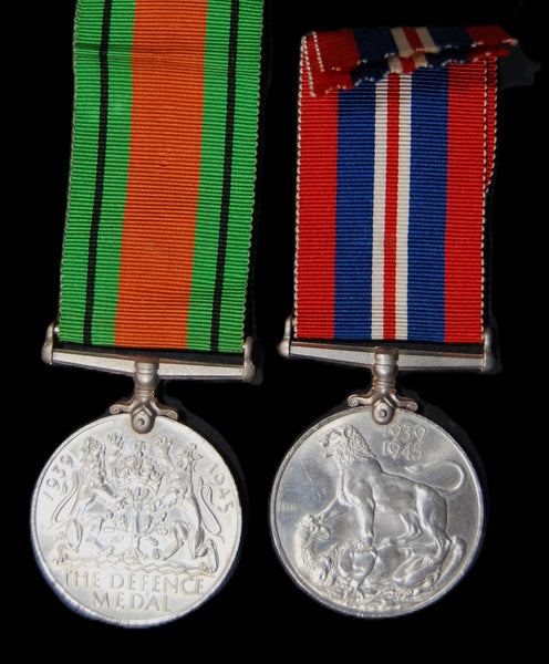 WW2 pair. Gotobed. RAFVR. Mentioned in despatches.