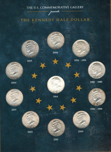 USA. Kennedy half dollar 11 coin set.