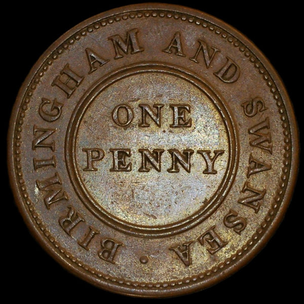 Warwickshire. Birmingham & Swansea. Rose Copper Company. One Penny. 1811