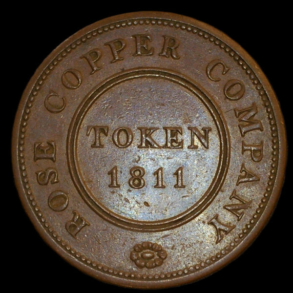 Warwickshire. Birmingham & Swansea. Rose Copper Company. One Penny. 1811