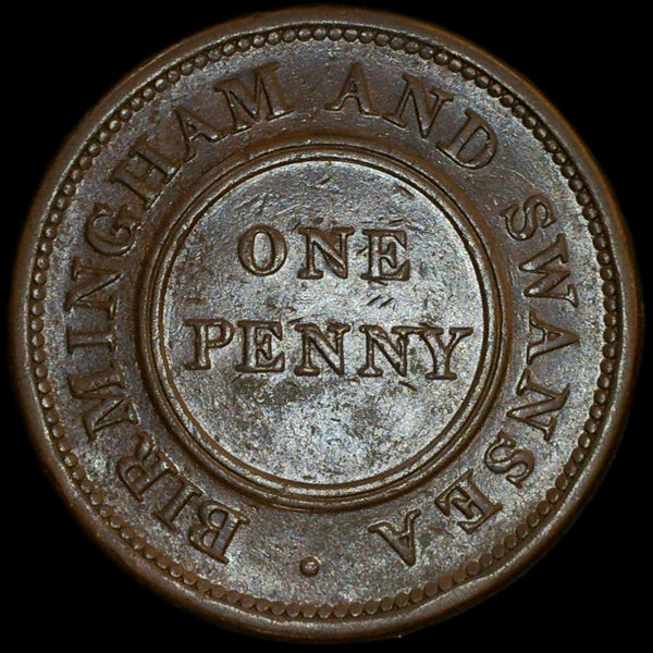 Warwickshire. Birmingham & Swansea. Rose Copper Company. One Penny. 1811