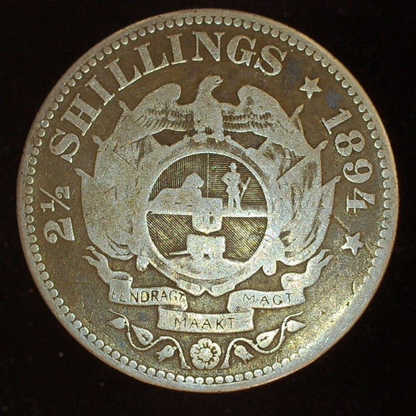 South Africa. 2 1/2 Shillings. 1894