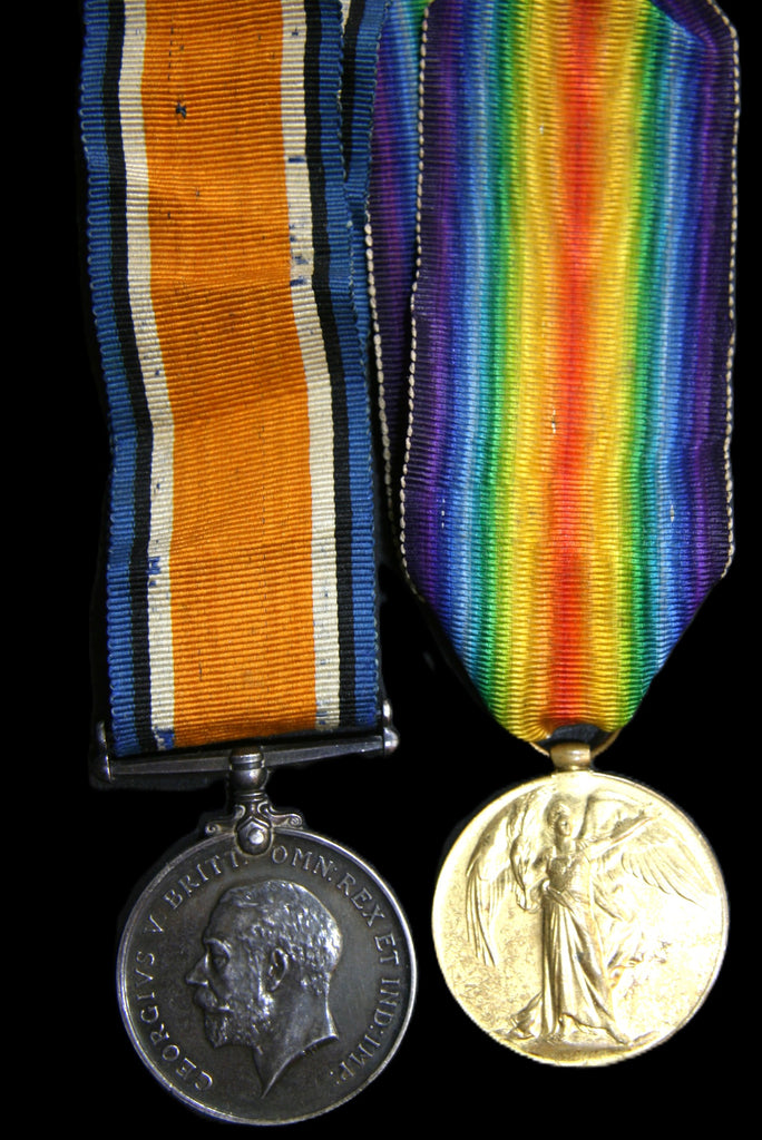 WW1. BWM & Victory pair. May. R.A.