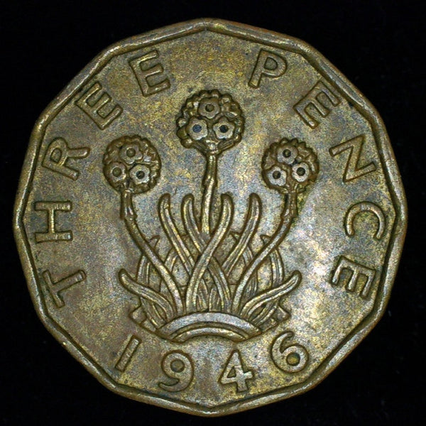 George VI. Threepence. 1946