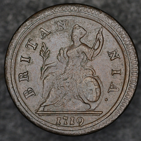 George 1. Half Penny. 1719 – Coins4all