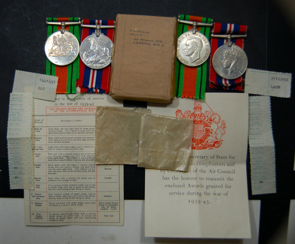 WW2. Defense and War medal. Husband and Wife pairs. Blurton/Arnott