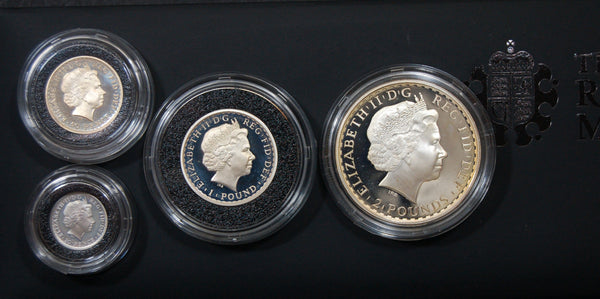 Royal Mint. Silver Proof Britannia 4 coin set. 2012
