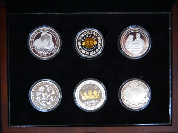 Prince George of Cambridge 6 Coin silver proof Set. 2013