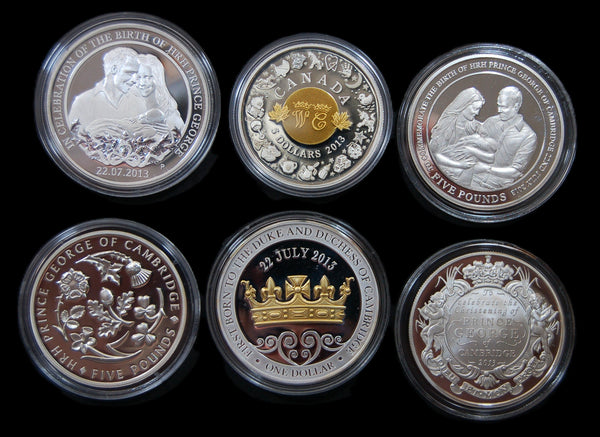 Prince George of Cambridge 6 Coin silver proof Set. 2013