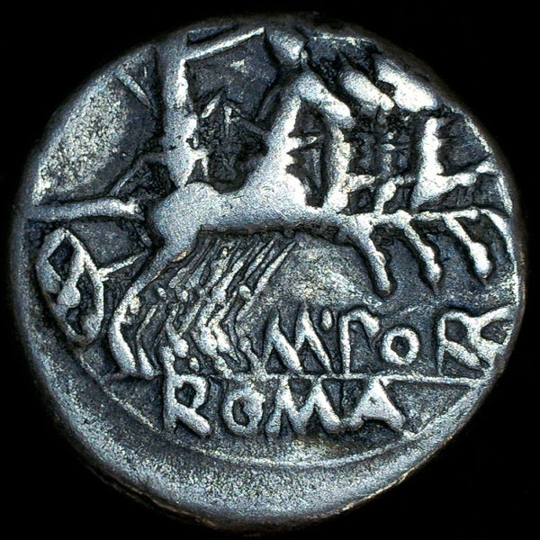 Roman republic. Denarius. Marcus Porcius Laeca. BC125
