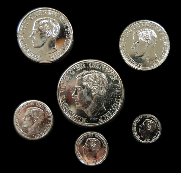 Edward VIII. Fantasy 6 coin set.