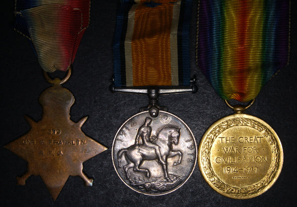 WW1. Trio. Franklin. R.A.