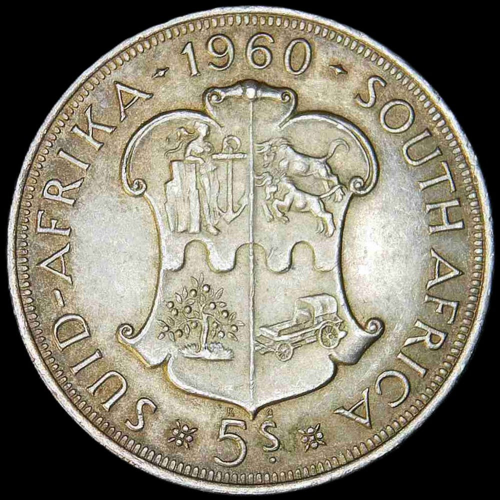 South Africa. 5 Shillings. 1960.