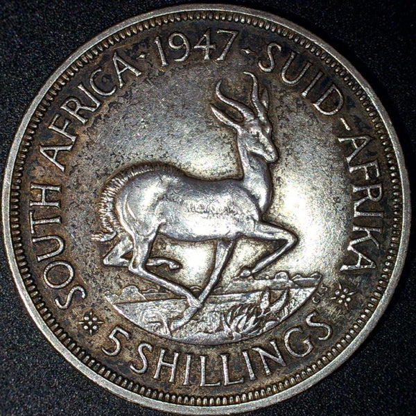 South Africa. 5 Shillings. 1947