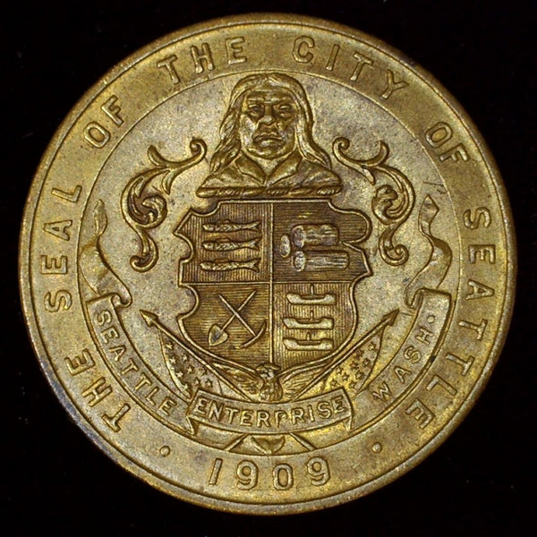 USA. Seattle Medallion. Alaska-Yukon-Pacific Exposition 1909