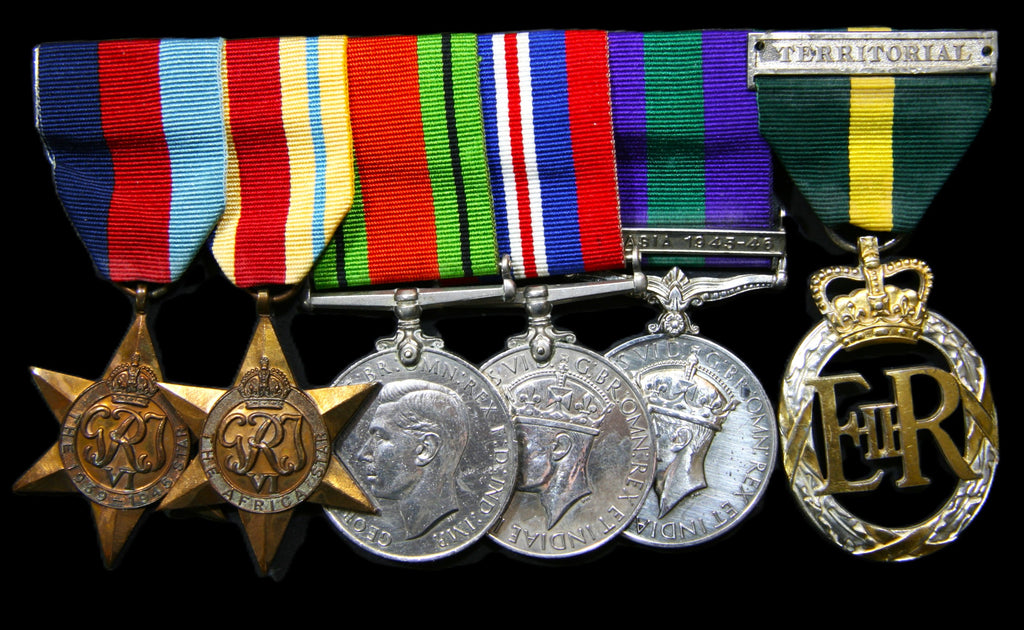 WW2. Campaign group of 6. Major P Greenewich.  12th Frontier Force Regiment.