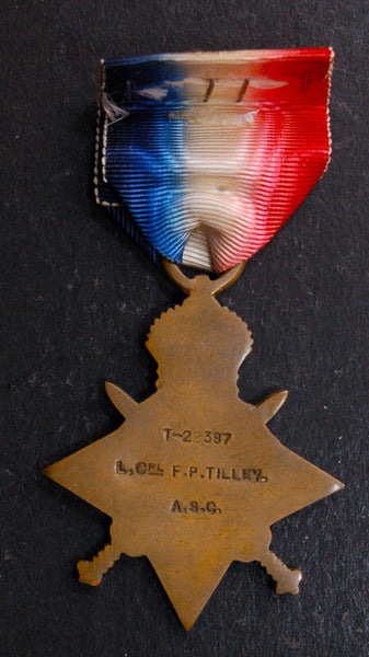 WW1. 1914 Star. Tilley. A.S.C.