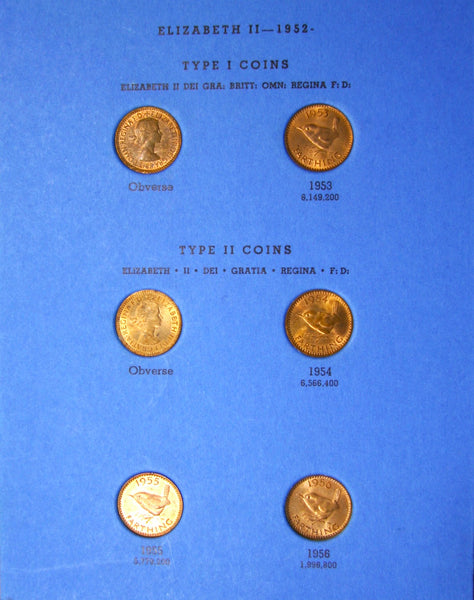 Whitman Folder Farthing Collection. 1937-56