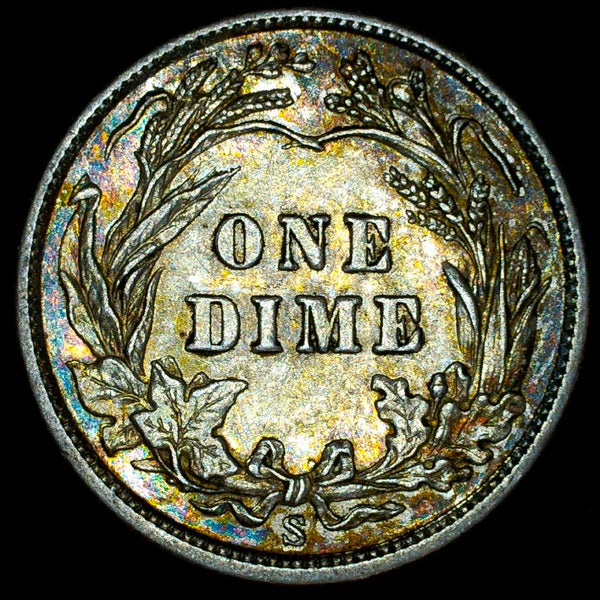 USA. One Dime. 1908 S
