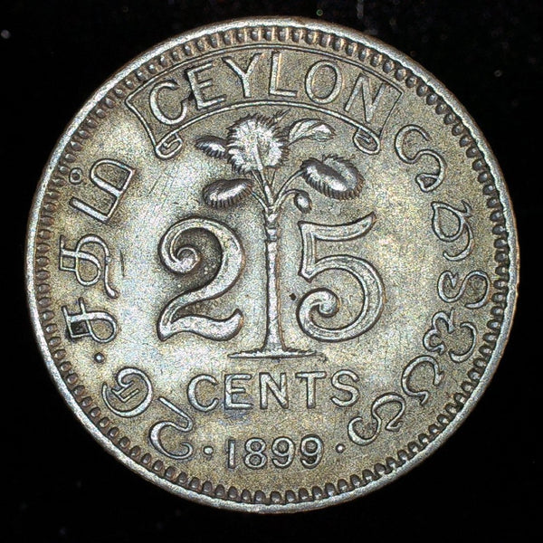 Ceylon. 25 Cents. 1899