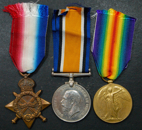 WW1. 1914-15 star trio. Thornton. R.A.M.C.