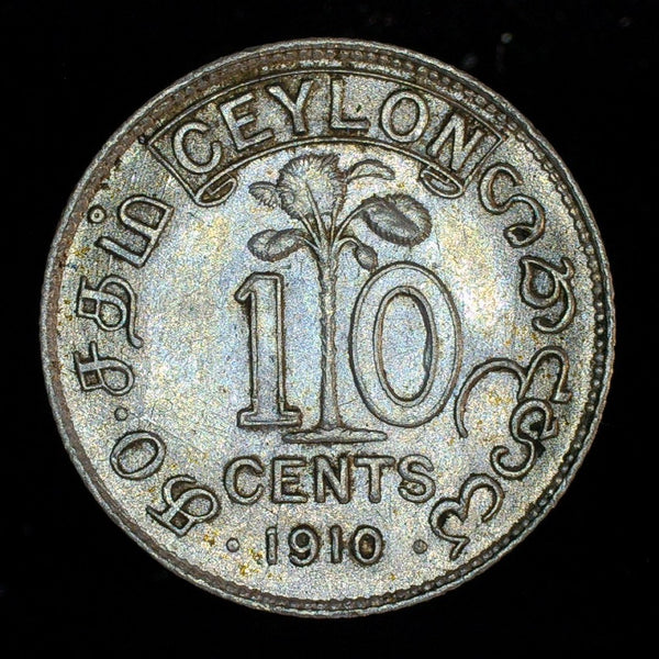 Ceylon. 10 Cents. 1910