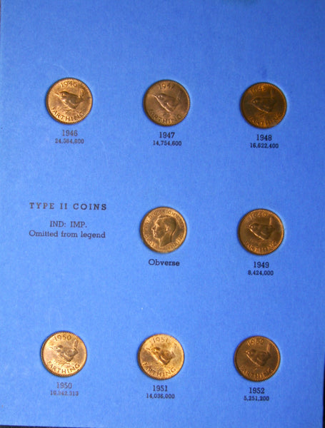 Whitman Folder Farthing Collection. 1937-56
