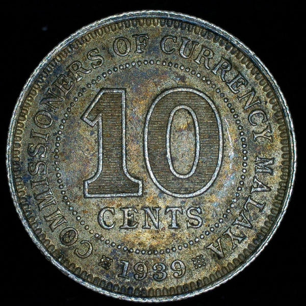 Malaya. 10 Cents. 1939