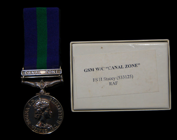 General Service Medal. 1918-62. Canal Zone. Stacey. RAF.
