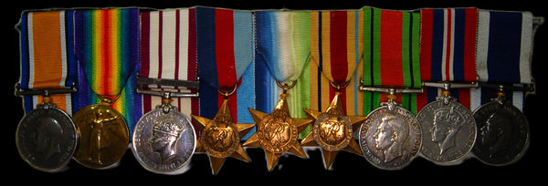 WW1 & 2. Campaign group of 9. Libby. R.N. Submariner.
