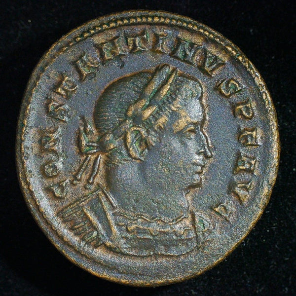 Constantine 1. Follis. AD307-337. Sol bust.