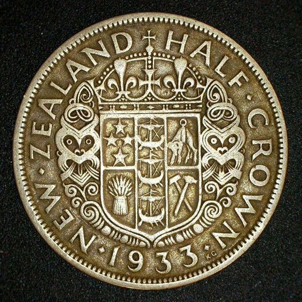New Zealand. Half Crown. 1933.
