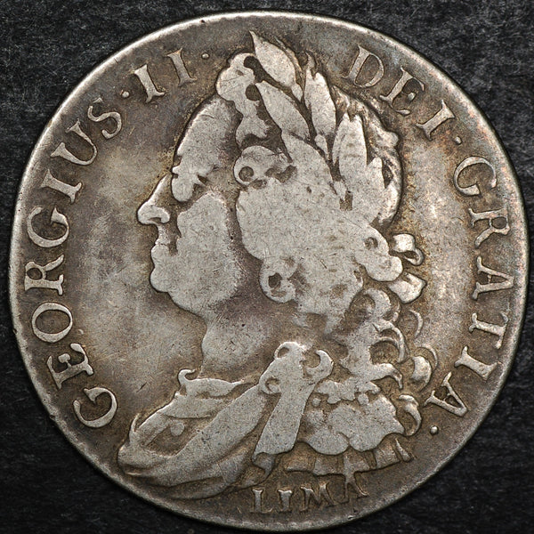 George II. Shilling. 1745 'LIMA'